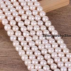 11-12mm Natural White Freshwater Pearls,Loose Round Pearls Supply,Wholesale White Pearls,High Quality Pearls,Pearls for  DIY Necklace-BHY008