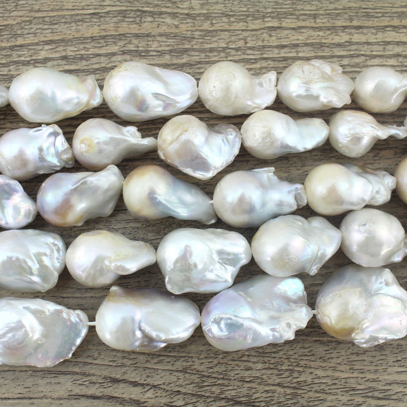 Rare 15x25mm Genuine Natural Freshwater Baroque Pearl Etsy Canada