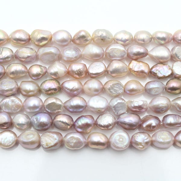 8-9mm Natural Purple Freshwater Nugget Pearl,Loose Irregular Pearl Strand Supply,Wholesale Pearls, Pearls Jewelry Making-36pcs Pearl-EN029