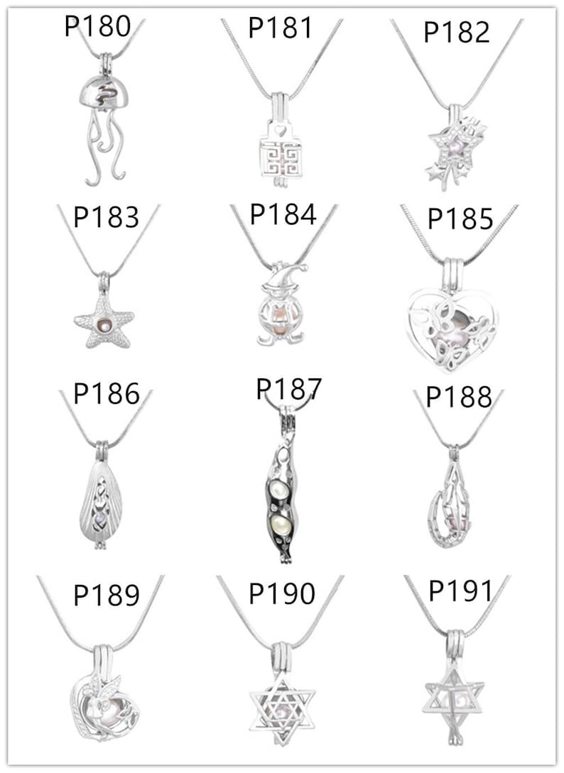 New 1PCS Pea Shape Cage Pendant,Locket Charms,Pearl Cage Pendant,Locket Cage pendants For Akoya Pearl Oysters With Pearls,Bulk Wholesale-187