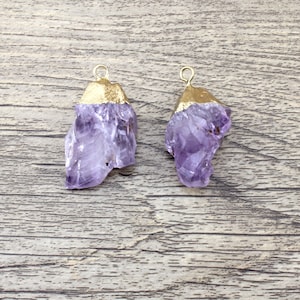 Natural Amethyst Pendant,Raw Purple Druzy Crystal Pendant,Loose Pendant for DIY Necklace,Healing Crystals,Wholesale Crystal Pendant,DIY Gift