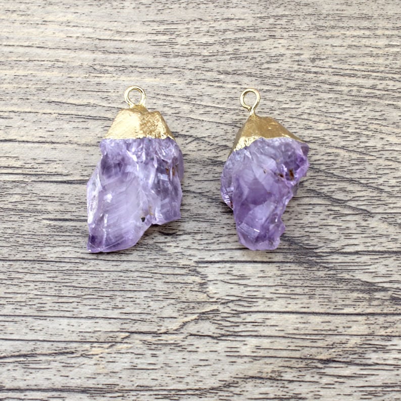 Amethyst Necklace Purple Druzy Crystal Slice Pendant Gold Drusy Stone Raw Gemstone Earrings Healing Crystals and Stones Jewelry Wholesale