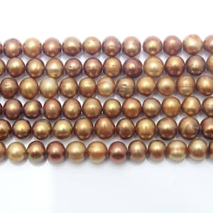 6-7MM Deep Brown Freshwater Pearls,Loose Potato Pearl Strand Supply,Wholesale Pearls,Pearls for Necklace Making,DIY Gifts,Christmas Pearls