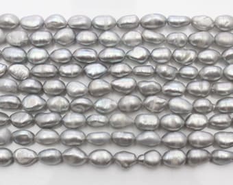 20%OFF 8-9mm Natural Gray Freshwater Pearls,Irregular Pearl Strand Supply,Wholesale Nugget Shape Pearls,Jewelry Making-36pcs Pearls-EN030