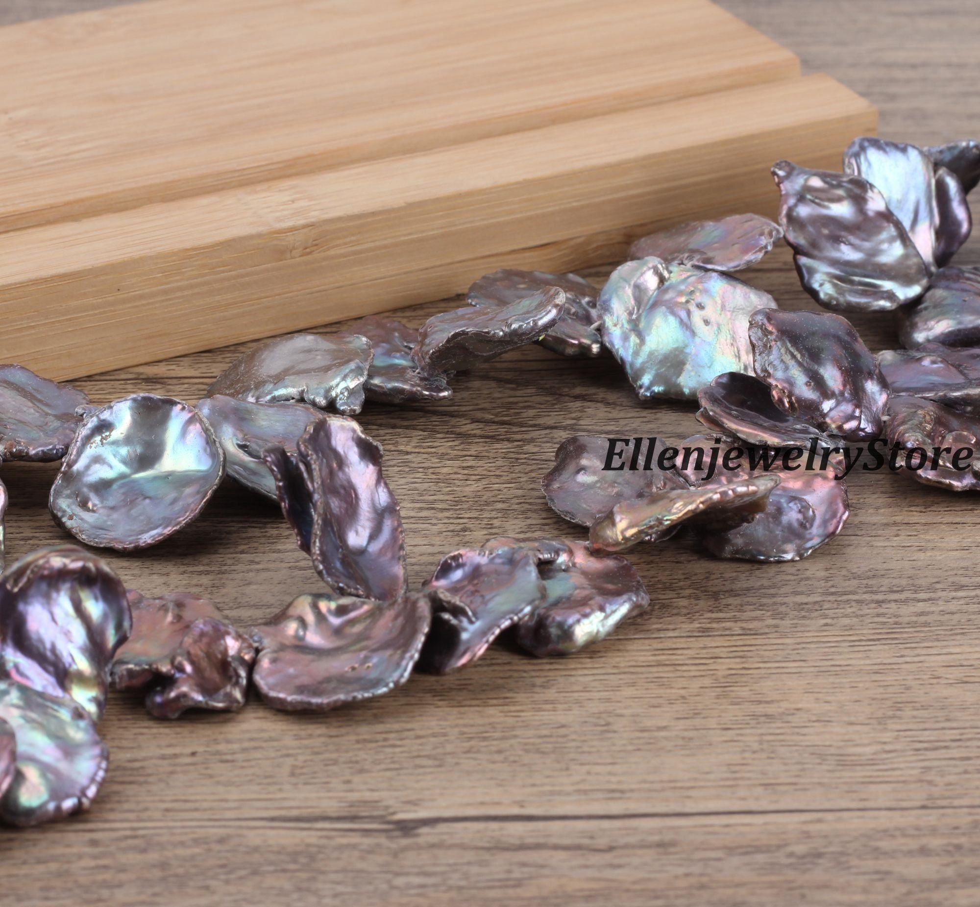 18-22x23-28mm Natural Freshwater Pearls,high Luster Peacock