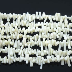 White Coral Beads,Branch Coral Beads,Bamboo Stick Coral Beads,White Coral Supply,Wedding Jewelry Making,Gemstone Beads,Wholesale Coral Beads