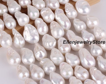 Genuine Natural Freshwater AA+ Large Flameball Baroque Pearl Beads, DIY Pearls Necklace Bracelet Earrings Jewelry Making, YHZ002-4