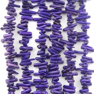 Purple Bamboo Natural Coral Beads,Branch Coral Bead,Stick Coral Beads,Loose Purple Coral Beads Supply,Coral Bead For DIY Jewelry,Wholesale