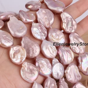 17-18x18-20mm Natural Purple Freshwater Coin Pearls,Loose Flat Pearls Supply,Wholesale Pearl,Genuine Pearl Supply,Wedding Peals,DIY-NK002-3