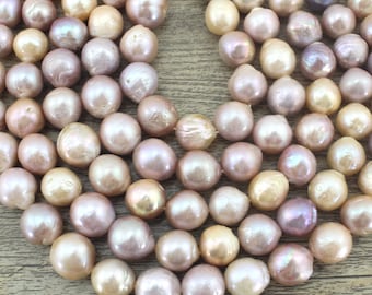 13X17mm Rare High Quality Nucleated Pearls,Natural Color Edison Pearls Supply,DIY Pearls Necklace,Bridesmaid&Wedding Pearls,Wholesale Pearls