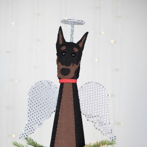 Doberman Christmas Tree Topper