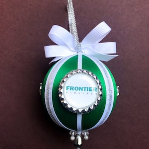 Frontier Airlines Christmas Ornament