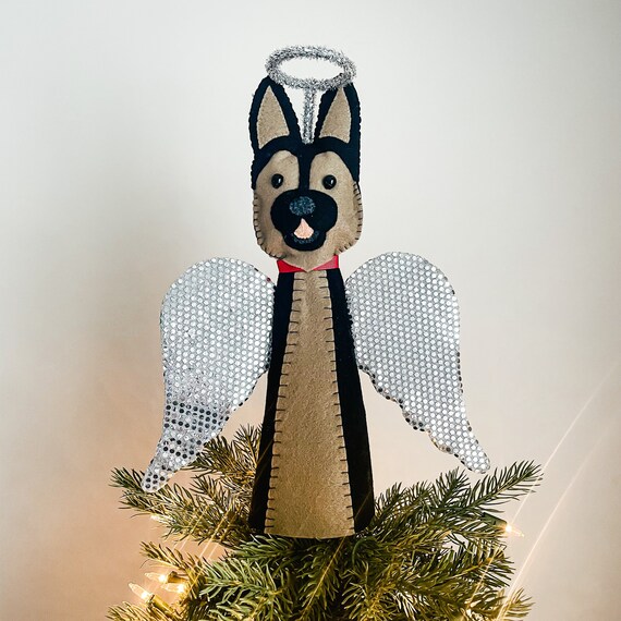 German Shepherd Christmas Tree Topper Etsy