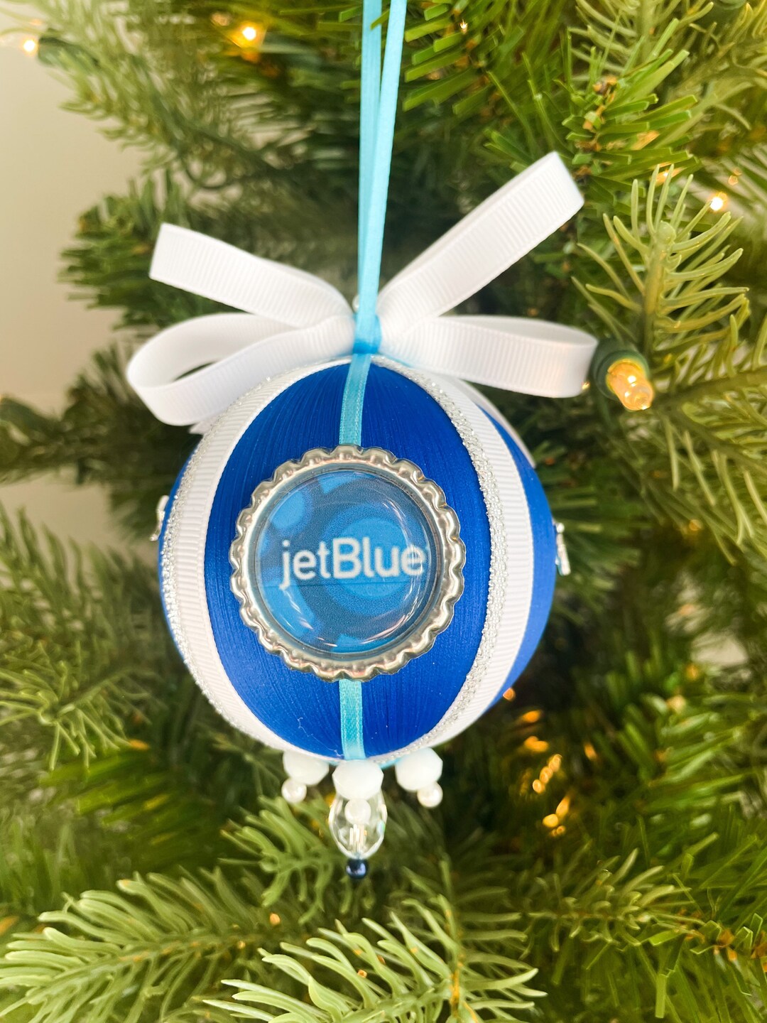 Jetblue Christmas Ornament Etsy