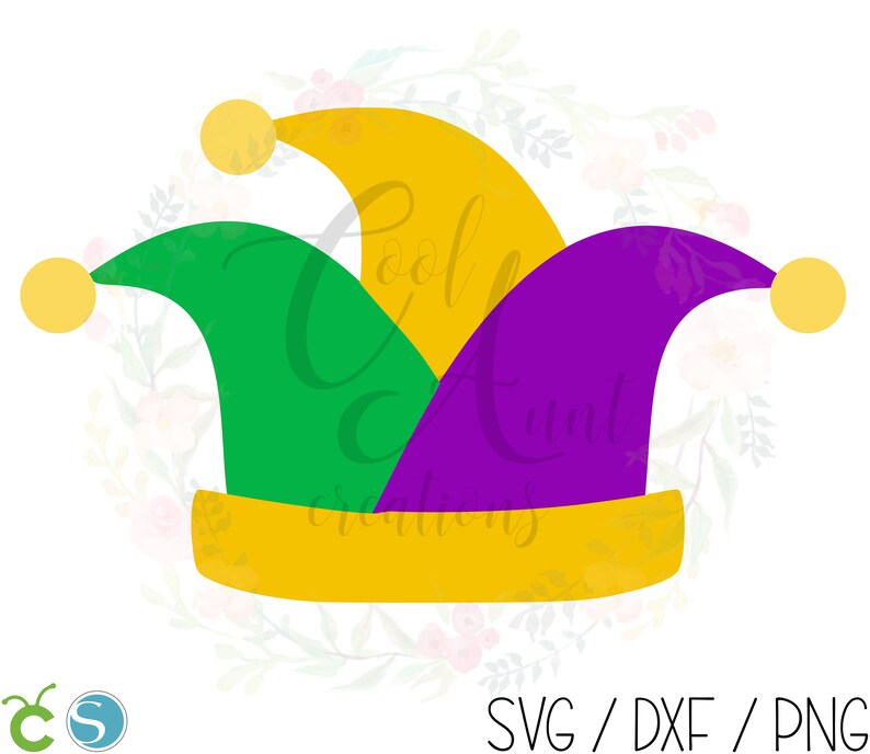 mardi gras jester svg