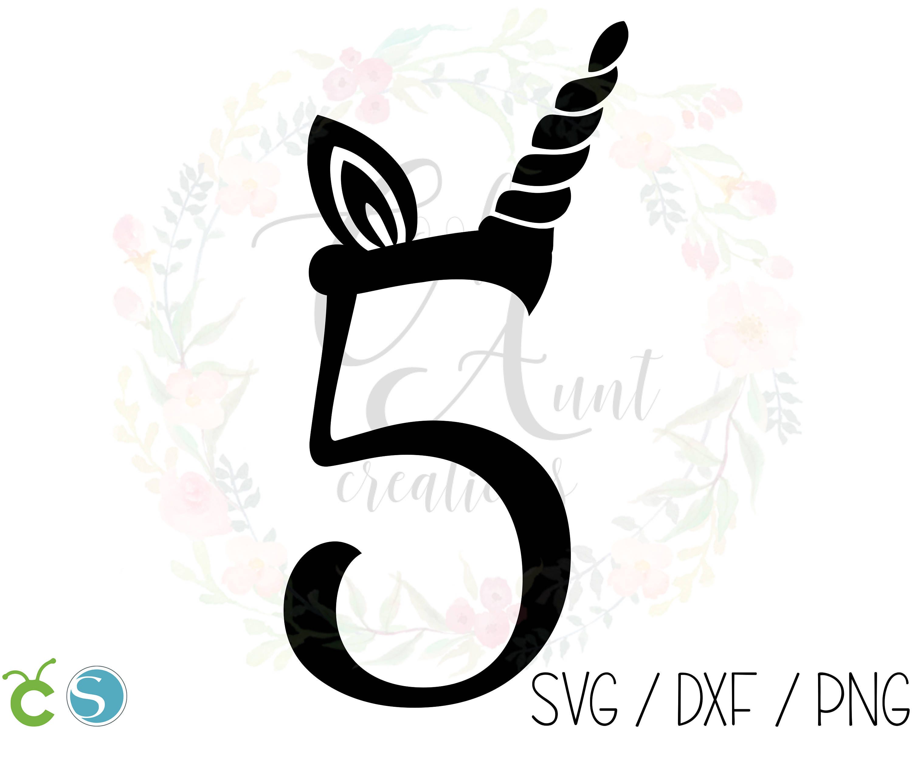 Download Unicorn 5 / SVG / DXF / PNG / Digital Download / Birthday ...