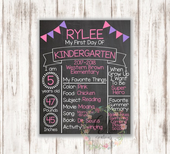 My First Day Template Digital Download Detailed SVG Etsy