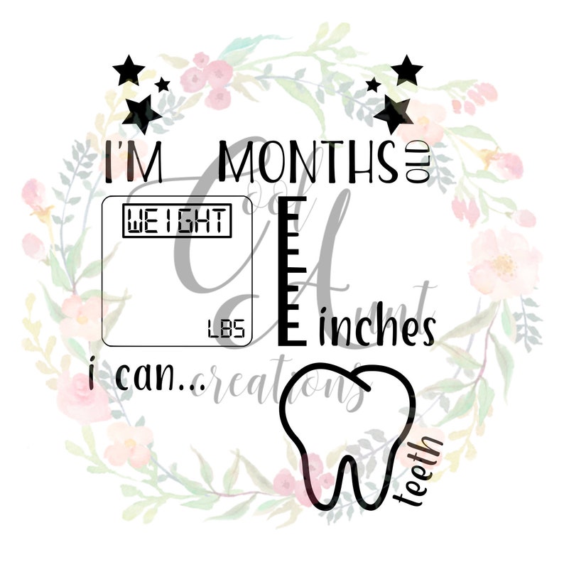 Download Milestone Board Simple / Monthly / First Year / Baby / SVG ...