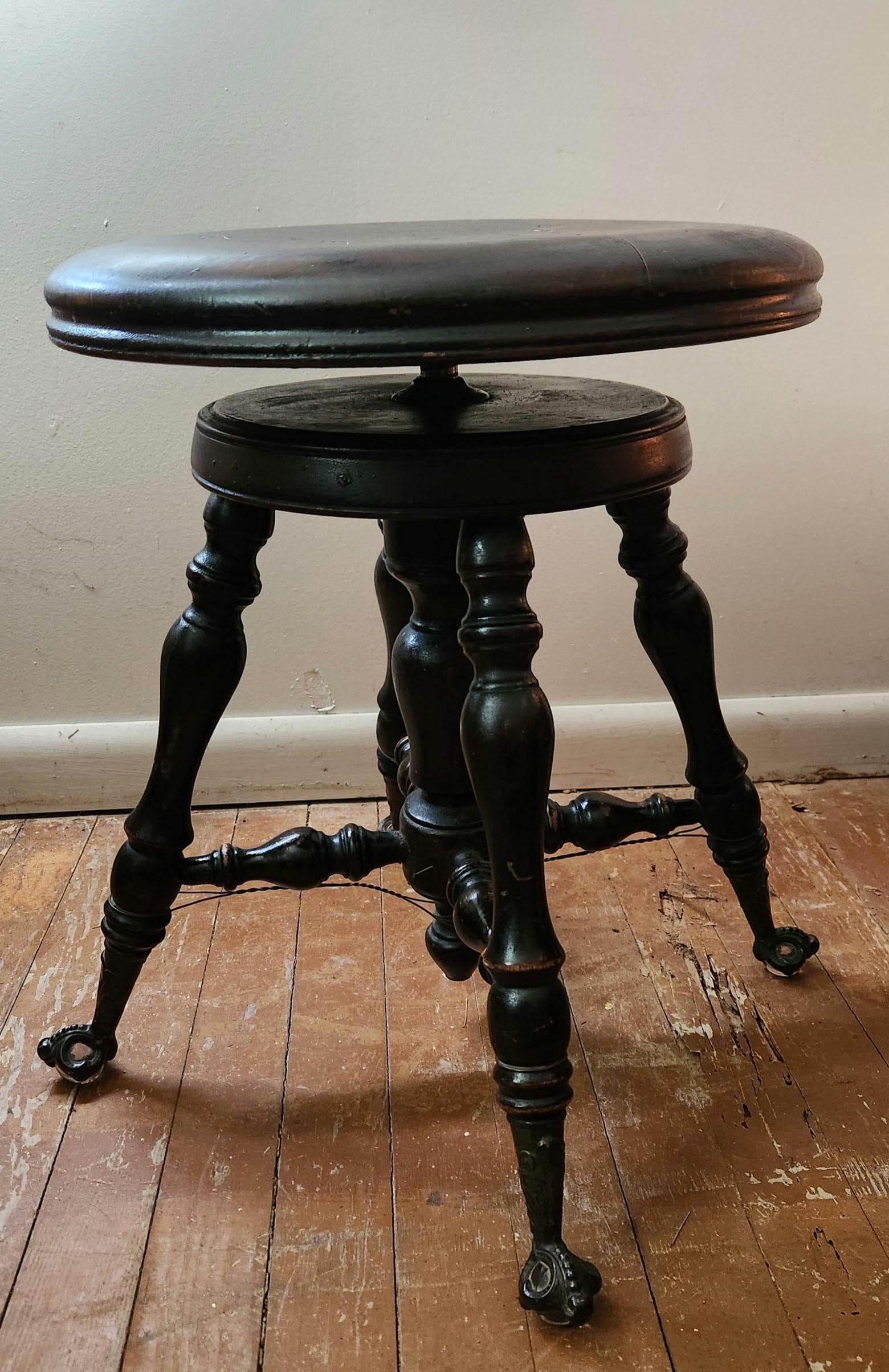 Antique piano chair - Etsy 日本