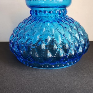 フェントン　1940年　（火屋）ランプシェード　コバルトブルー Blue Fenton Hurricane Lamp - Etsy