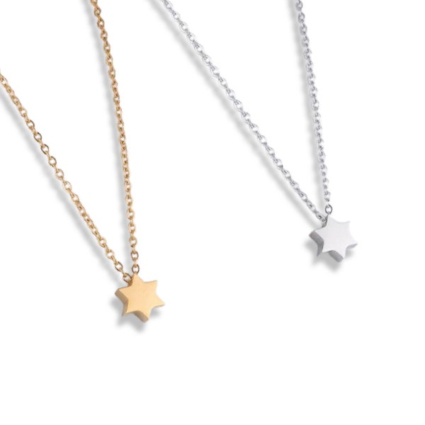 The Mini Magen Necklace - by 2Jewesses - Jewish Star of David Gold and Silver color