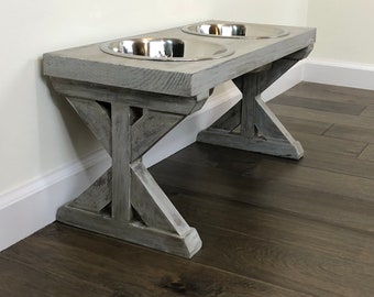 dog food dish holder