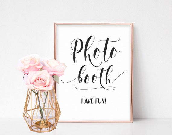 Photobooth Wedding Sign Wedding Signage Wedding Reception Etsy