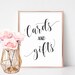 Cards and Gifts Wedding Sign, Cards and Gifts Sign, Cards and Gifts Printable, Wedding Gifts Sign, Cards Sign Wedding, Bridal Shower Signs