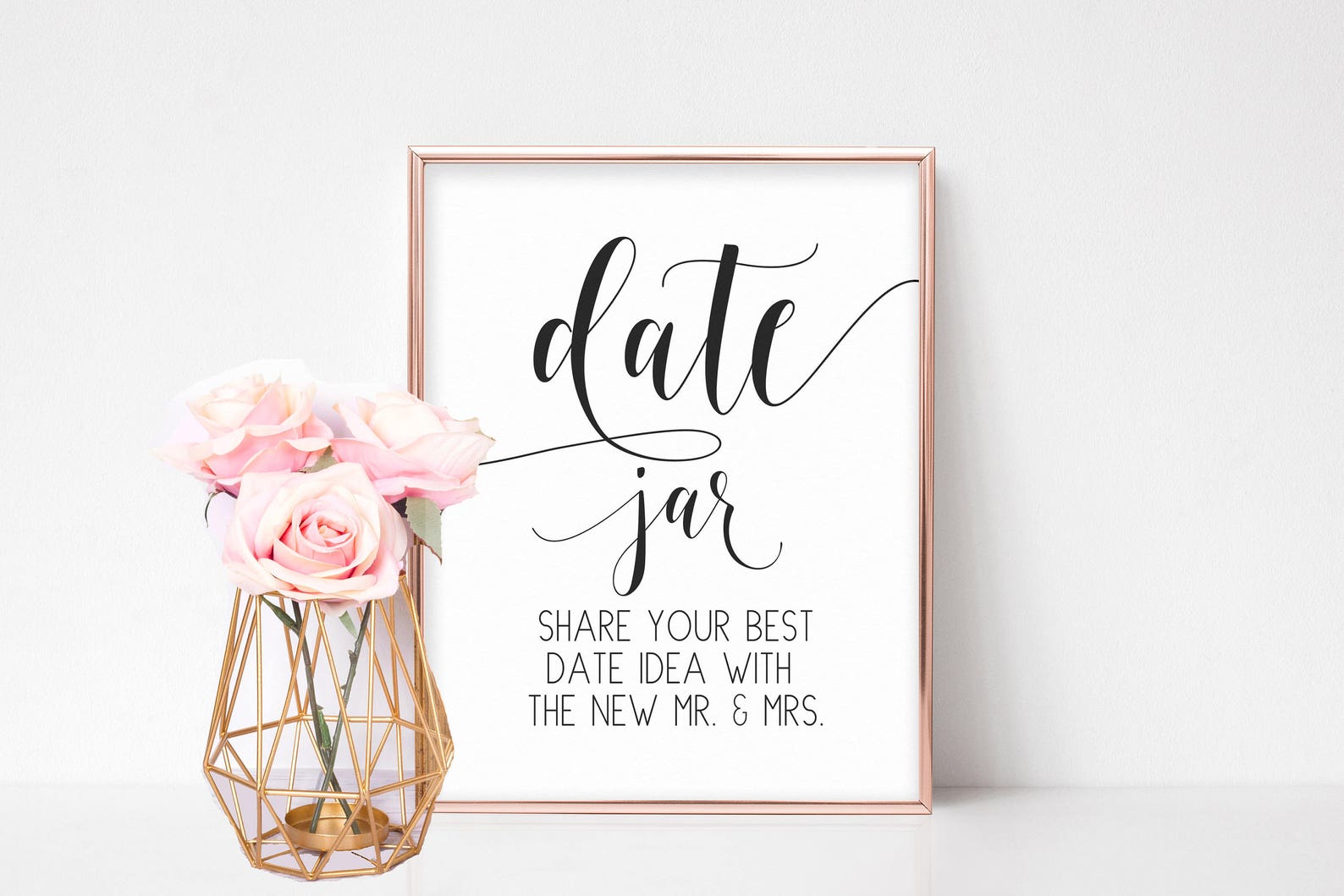 Date Jar Sign Bridal Shower Signs Wedding Shower Etsy