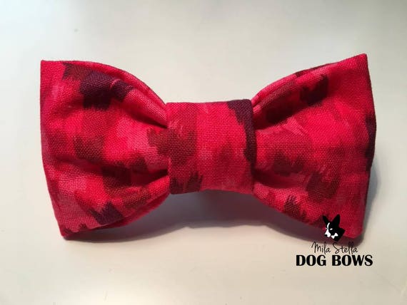 camo dog bow tie