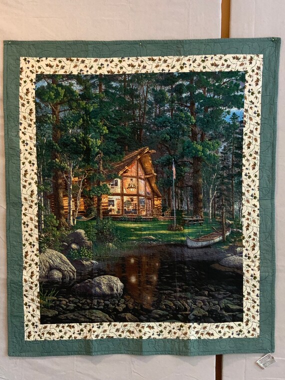 Cabin In The Woods Quilt Etsy