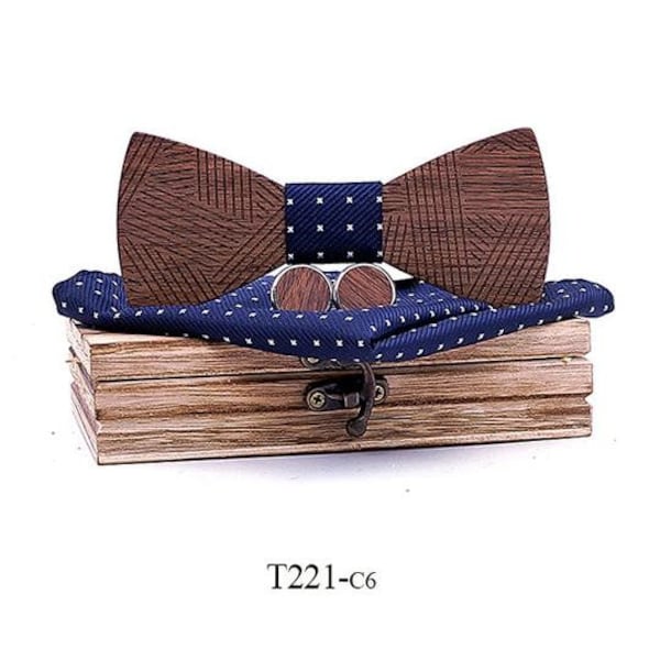wooden bow tie etsy