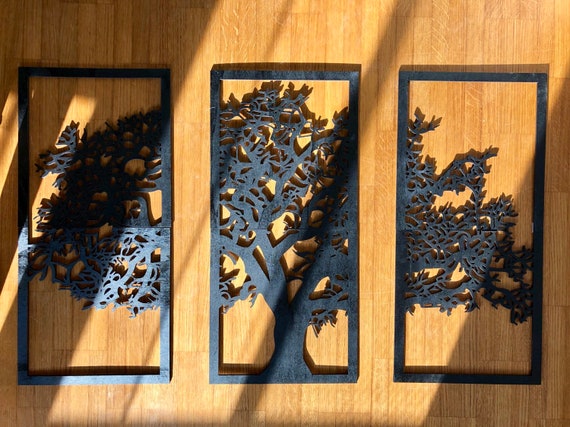 Xxl Large Tree Of Life Wall Art Wood Wall Art Decor Wall Etsy