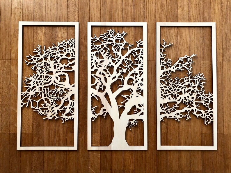 Large Tree of Life Wall Art / Wood Wall Art Decor / Wall - Etsy