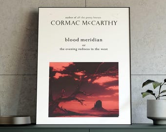 Cormac McCarthy Poster: Blood Meridian Book Cover (Multiple Sizes)