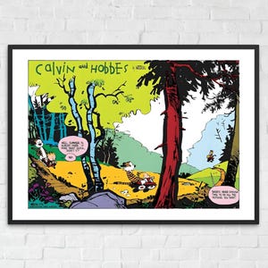 Calvin and Hobbes Poster Calvin and Hobbes Wall Art Calvin and Hobbes Print Calvin and Hobbes Art Calvin and Hobbes Gift