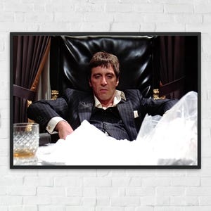 Al Pacino Movie Poster Scarface Poster Vintage Movie Poster Movie Wall Art Movie Print Movie Photo Classic Film Vintage Retro
