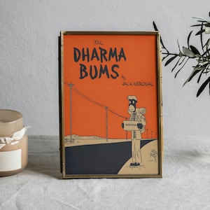 Jack Kerouac Poster Dharma Bums Book Cover Novel Cover Kerouac Beat Generation American Literature