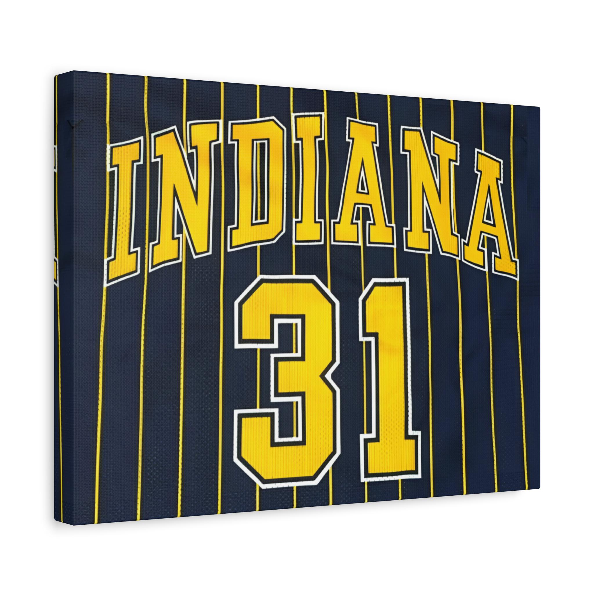 Reggie Miller Canvas Reggie Miller Wall Art Reggie Miller Art Reggie Miller Photo Indiana Jersey Indiana Apparel