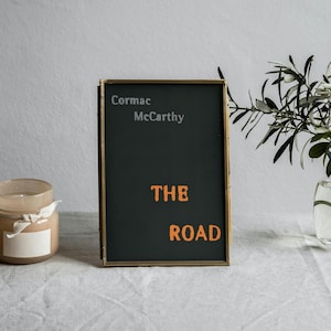 Cormac McCarthy Book Cover Poster First Edition The Road American Literature Novel Cover Western Print Western Poster