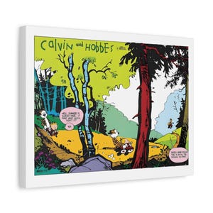 Calvin and Hobbes Canvas Calvin and Hobbes Wall Art Calvin and Hobbes Poster Calvin and Hobbes Print Calvin and Hobbes Art