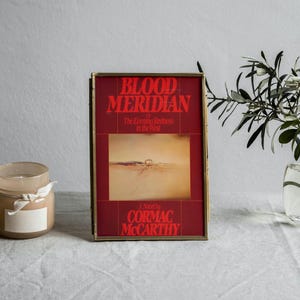 Cormac McCarthy Book Cover Poster First Edition Blood Meridian American Literature Novel Cover Western Print Western Poster