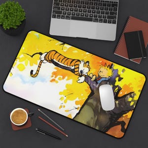 Calvin and Hobbes Desk Mat Calvin and Hobbes Desk Pad Calvin and Hobbes Stationery Calvin and Hobbes Home Office