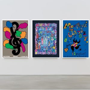 Jazz Print 3er Set Montreux Jazz Festival Poster INSTANT DOWNLOAD Wand Kunst Musik Festival Poster Jazz Poster