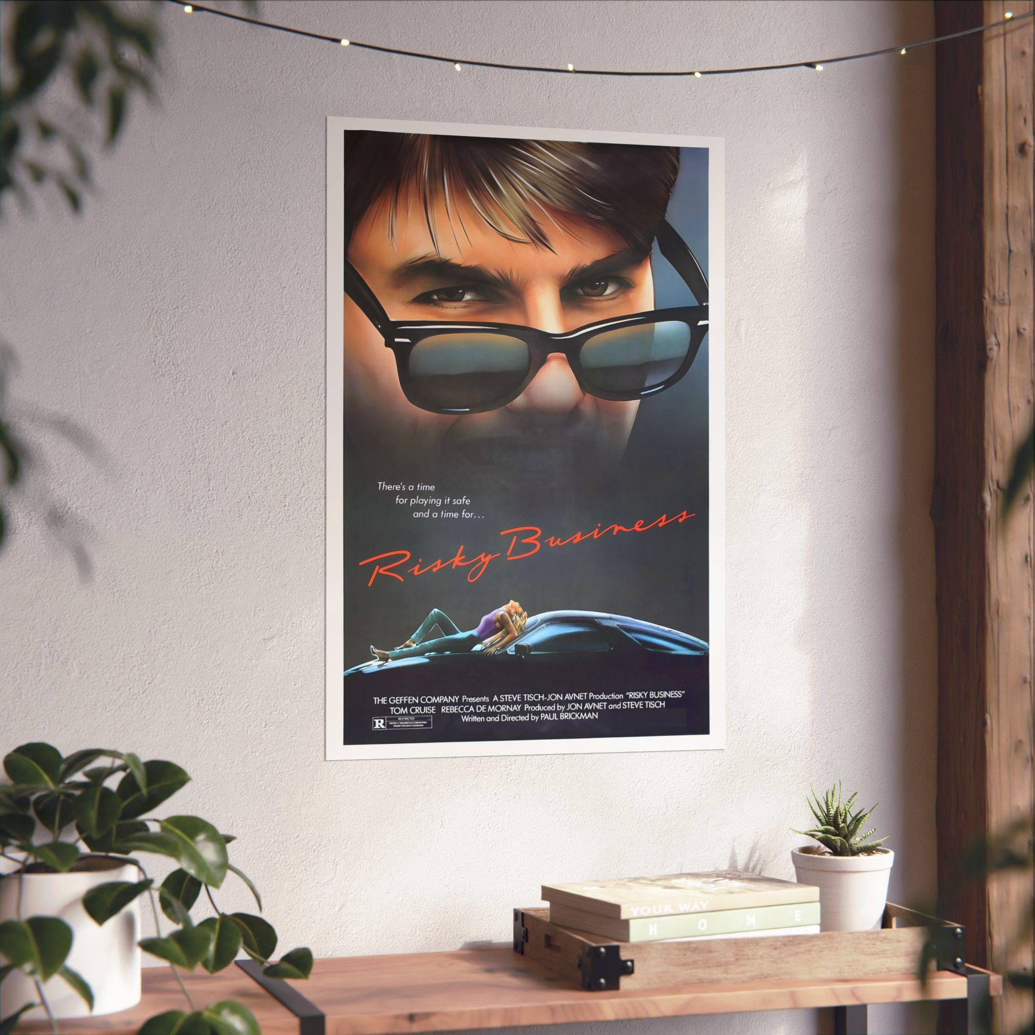 Risky Business Movie Poster: Tom Cruise Vintage Film Print (multiple Sizes)  - Etsy Israel, image size:2048x2048