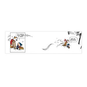 Calvin and Hobbes Bumper Sticker Calvin and Hobbes Car Sticker Calvin and Hobbes Sticker