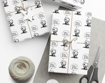 Papel de regalo de Calvin y Hobbes: Gusto (varios tamaños)