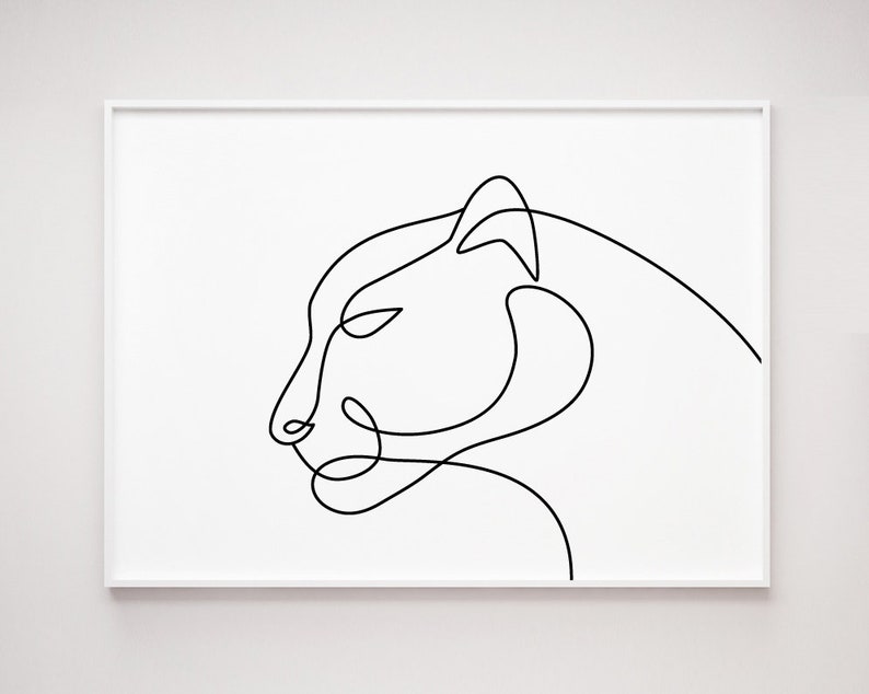 Simple Art Animals Wall Art One Line Art Panther Art Poster Printable Abstract Panther Line Drawing Black White Minimalist Art Digital Art Collectibles Kromasol Com Simple Art Animals Wall Art One Line Art Panther Art Poster Printable Abstract Panther Line Drawing Black White Minimalist Art Digital Art Collectibles Kromasol Com