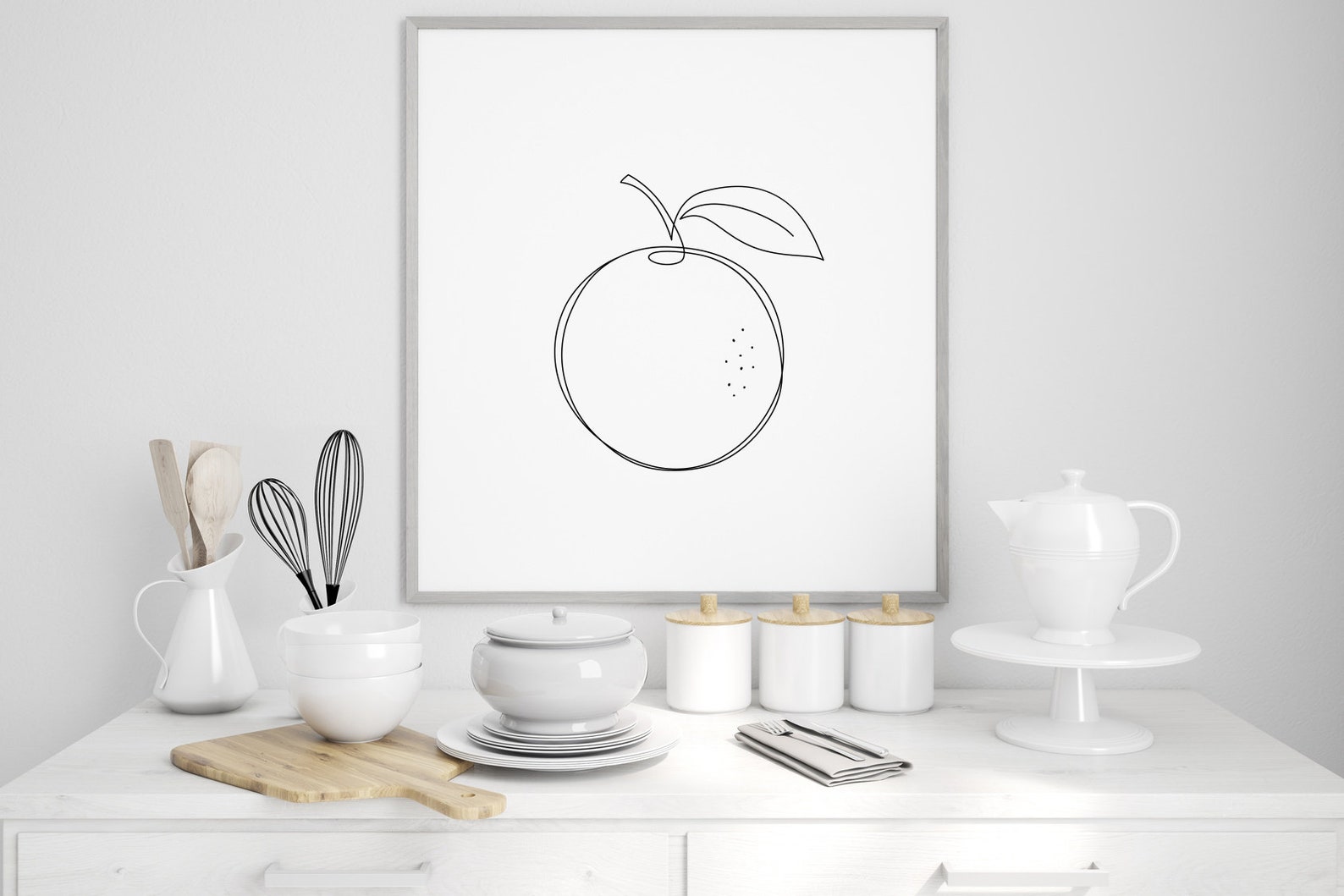 Orange Fruit Wall Art Orange Print Сitrus Wall Decor Etsy