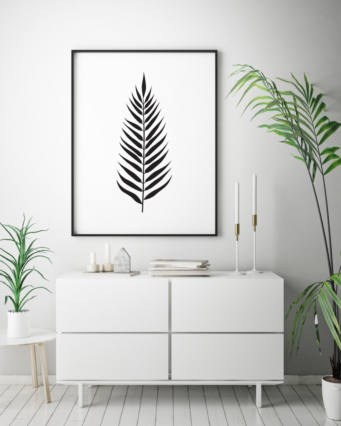 Palm Leaf Wall Art Decor Tropical Leaves Print Botanic Art Etsy Israel